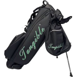 Bolsa de golf poliuretano negra tangible golf